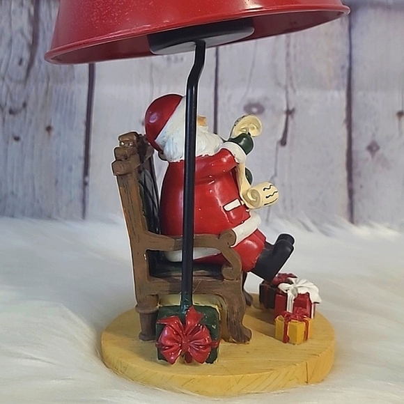 Yankee Candle Christmas Holiday Santa Claus Resin Tea Light Candle Holder Lamp - Picture 11 of 15